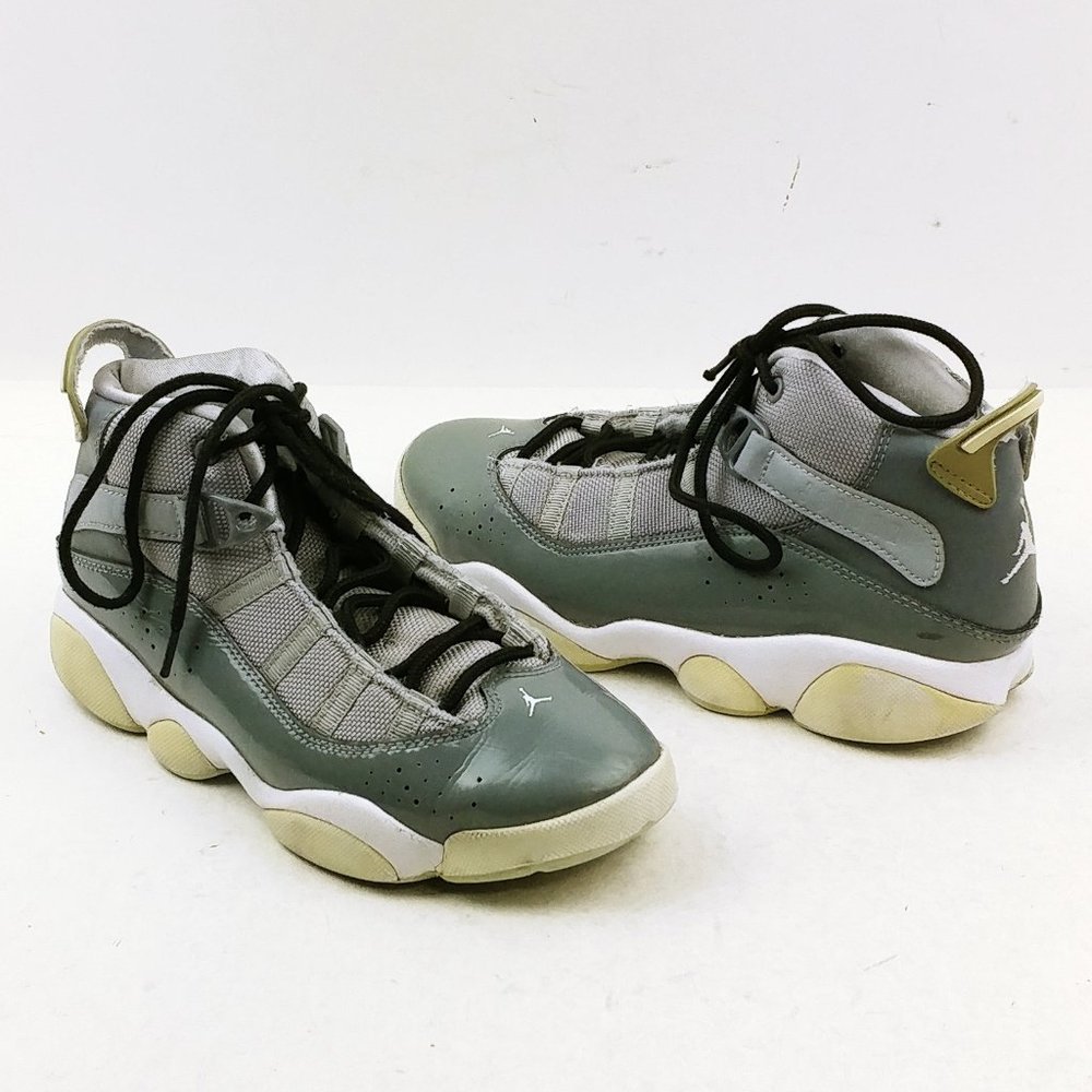 Nike Youth Jordan 6 Rings PS 'Cool Grey' Sneakers Size 3 (Posh 332)